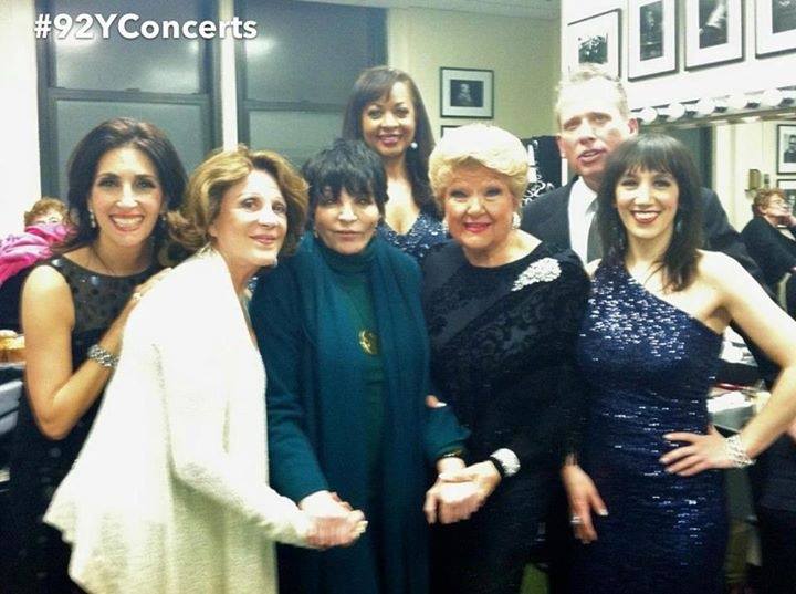 Tribute to Miss Peggy Lee-alongside my friends & awesome vocalists Marilyn Maye, Barbara Fasano & Gabrielle Stravelli & led by the incomparable Billy Stritch. We were all thrilled to be joined by the wonderfully talented Linda Lavin & the legendary Liza  Minnelli -Feb 2013